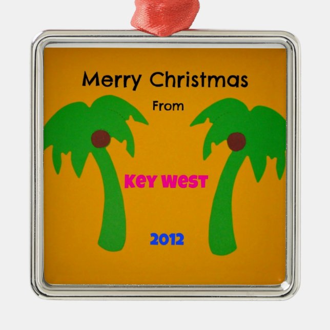 God jul från Nyckel Väster 2012 Julgransprydnad Metall (Framsidan)