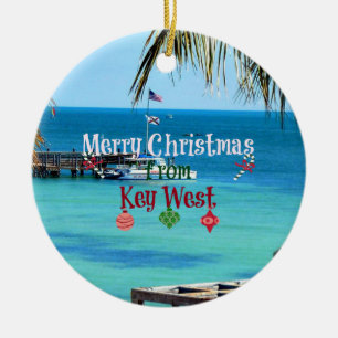God jul från Nyckel Väster Julgransprydnad Keramik