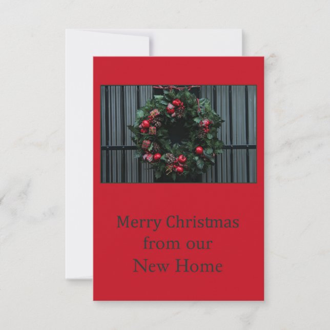 God jul från Nytt adress kort (Framsida)