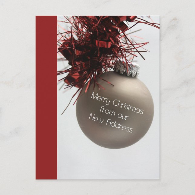 God jul från Nytt adress kort (Framsida)