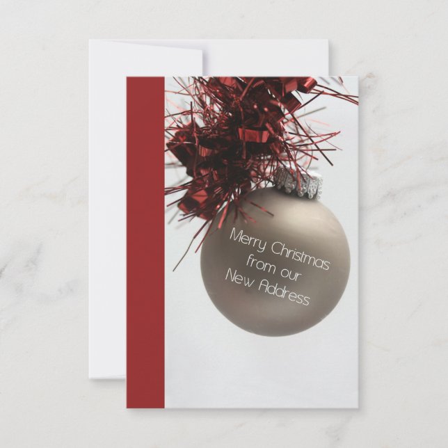 God jul från Nytt adress kort (Framsida)