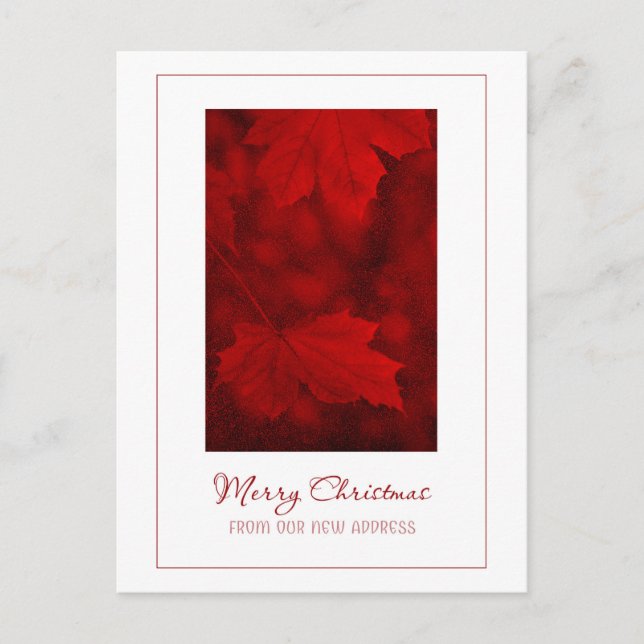 God jul från Nytt adress vykort (Framsida)