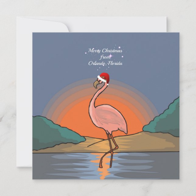 God jul från Orlando, Florida Julkort (Framsida)