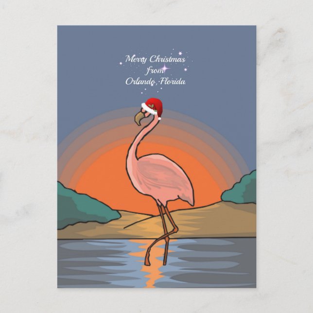 god jul från Orlando, Florida Vykort (Framsida)
