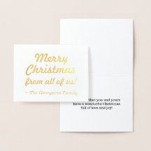 god jul från oss alla! Kort