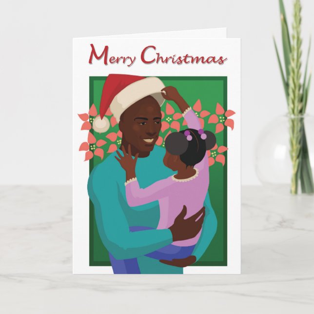 God jul från pappa helgkort (Framsida)