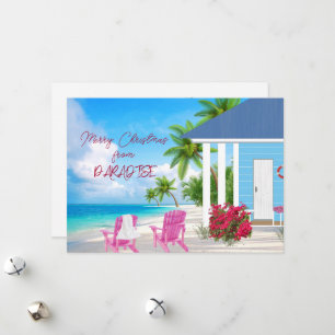 God jul från Paradise Helgdag Card Julkort