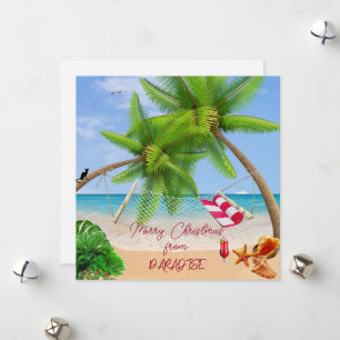 God jul från Paradise Helgdag Card Julkort