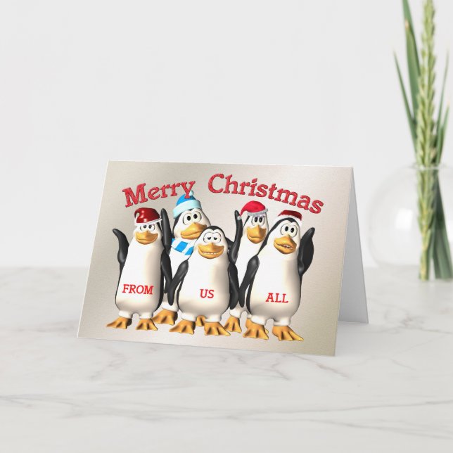 God jul från Penguin-gruppen Helgkort (Framsida)