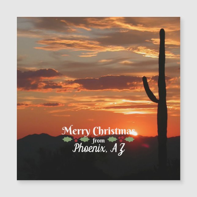 God jul från Phoenix, Arizona (Framsida)