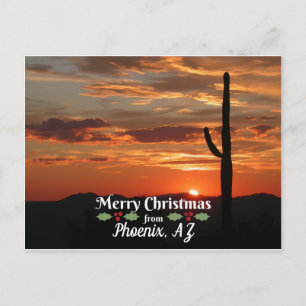 god jul från Phoenix, AZ Vykort