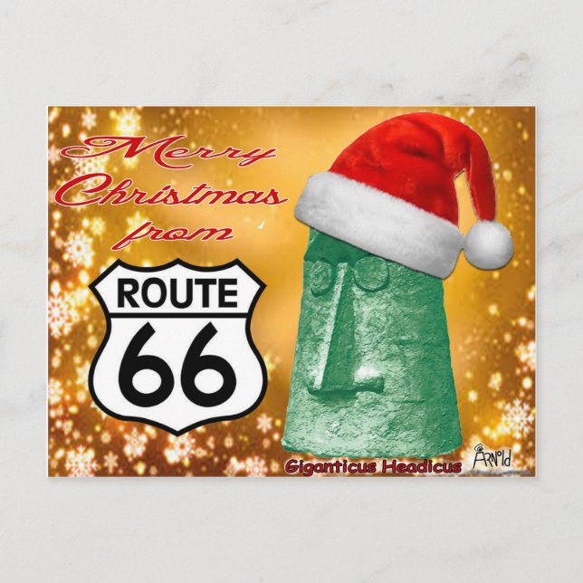 God jul från Route 66 Giganticus Helg Vykort (Framsida)