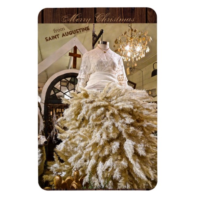 God jul från Saint Augustine Florida Magnet (Vertikal)