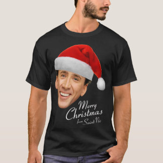 God jul från Saint Nic-olas Cage T Shirt