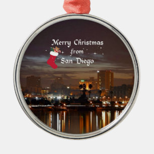 God jul från San Diego Julgransprydnad Metall