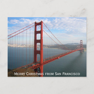 God jul från San Francisco Helg Vykort