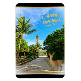 God jul från Sanibel Island FL Lighthouse Magnet