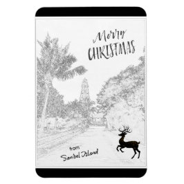 God jul från Sanibel Island Lighthouse FL Magnet