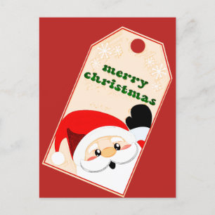 God jul från Santa Gift Märkre Vykort