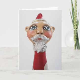 God jul från Santa! Helgkort