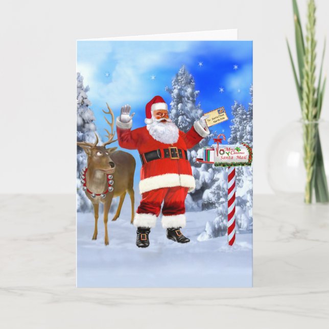 GOD JUL FRÅN SANTA KORT (Framsida)