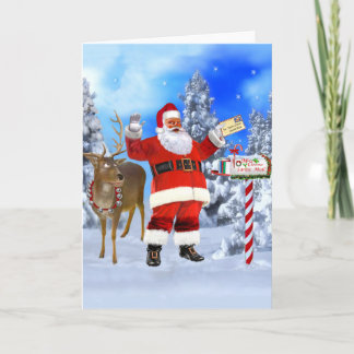 GOD JUL FRÅN SANTA KORT