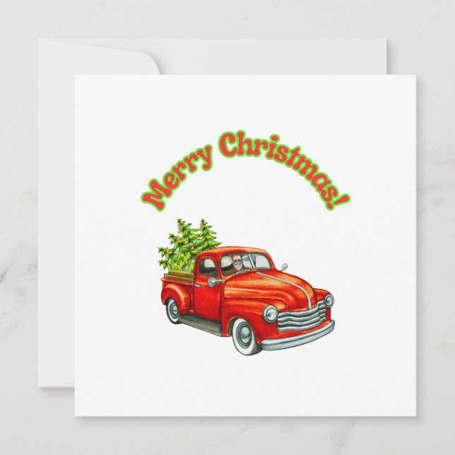 God jul från Santa Kort (Framsida)