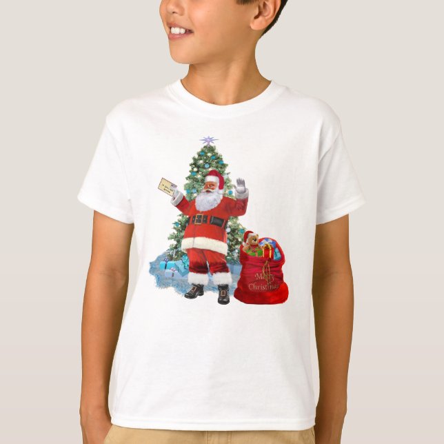 God jul från Santa T-shirt (Framsida)