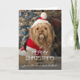 God jul från Santa tassar Helgkort