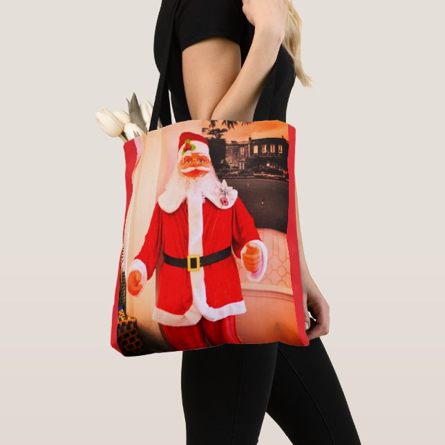 God jul från Santa Tygkasse (Närbild)