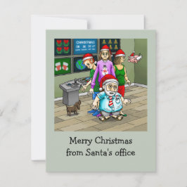 God jul från Santa's Office Julkort
