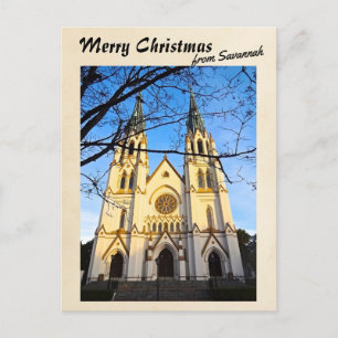 God jul från Savannah-katedralen St John Helg Vykort