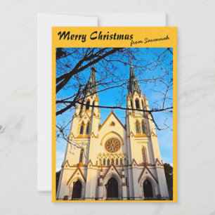 God jul från Savannah-katedralen St John Julkort
