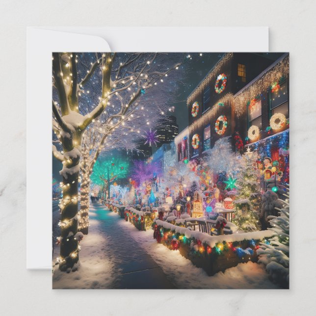 God jul från Seattle, Washington Julkort (Framsida)