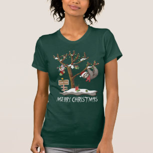 GOD JUL FRÅN SLOTHPOLkvinnorna T Shirt