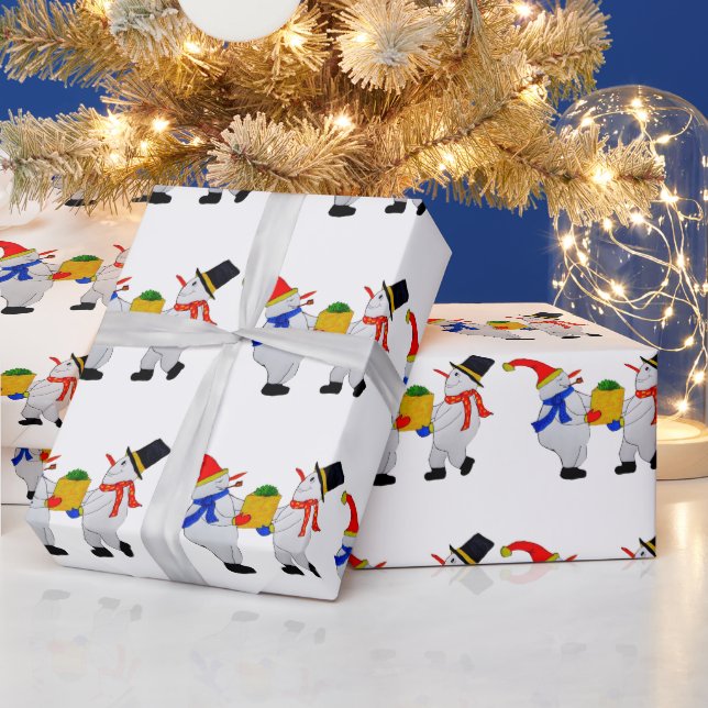 GOD JUL FRÅN SNÖGUBBARNA PRESENTPAPPER (Helgdagar)