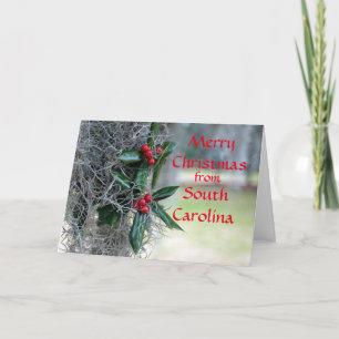 God jul från South Carolina Helgkort