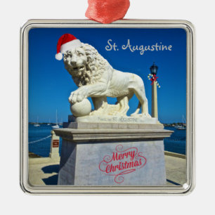 God jul från St. Augustine Florida Julgransprydnad Metall