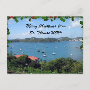 God jul från St Thomas, U.S.V.I. Helg Vykort