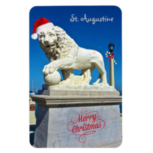 God jul från Sunny St Augustine Florida Magnet