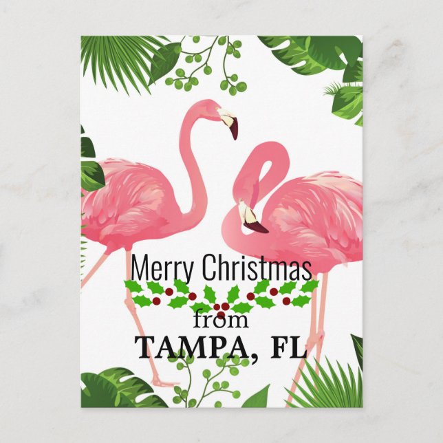 God jul från Tampa, FL Helg Vykort (Framsida)