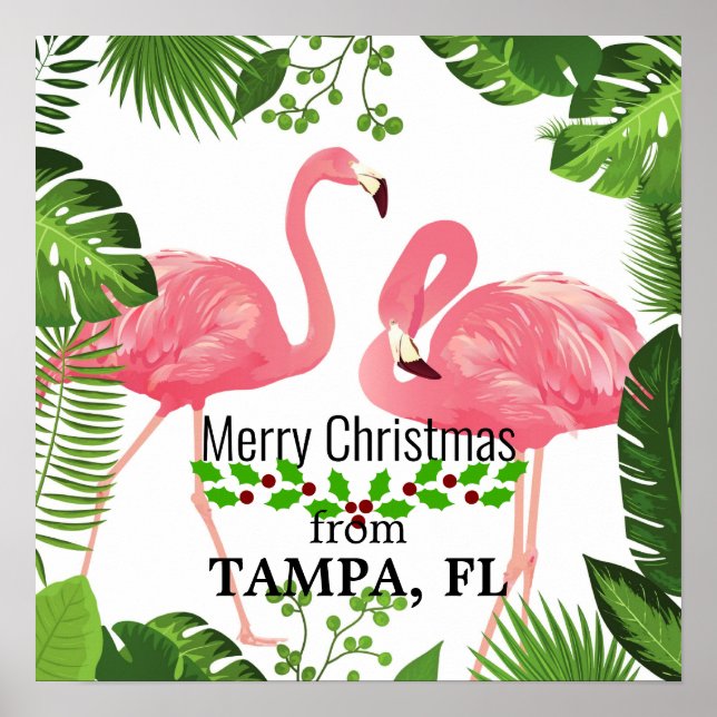 God jul från Tampa, FL Poster (Framsidan)