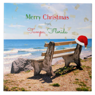 God jul från Tampa, Florida Kakelplatta