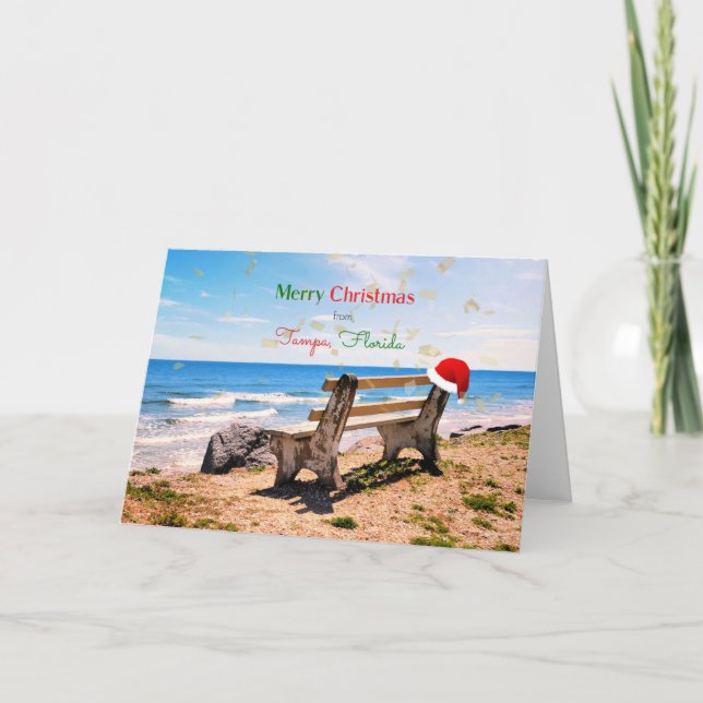 God jul från Tampa, Florida  Kort (Framsida)
