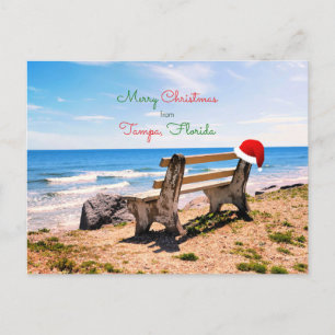 God jul från Tampa, Florida-vykort Helg Vykort
