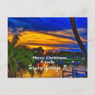 god jul från Tarpon Vår, FL Vykort