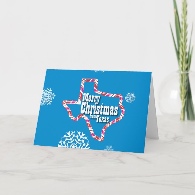 God jul från Texas Helgkort (Framsida)