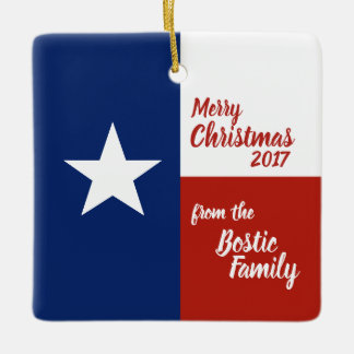 god jul från Texas Julgransprydnad Keramik