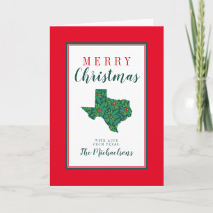 God jul från Texas Kort