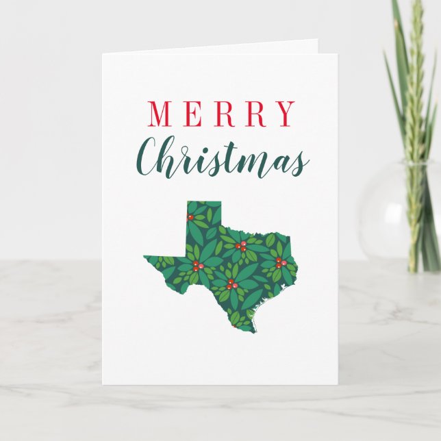 god jul från Texas Kort (Framsida)